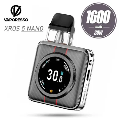 Pod система Vaporesso - XROS 5 Nano Pod Kit 1600mah (Black Satin) - фото 1