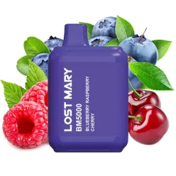 Одноразка Lost Mary - BM5000 (Blueberry Raspberry Cherry) ⟳⚡ 650mAh 50mg