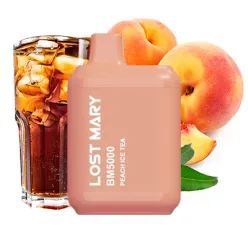 Одноразовый под Lost Mary - BM5000 (Peach Ice Tea) ⟳⚡ 650mAh 50mg