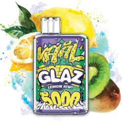Одноразовый под Joyetech - VAAL Glaz 5000 (Lemon Kiwi) ⟳⚡ 650mAh 50mg