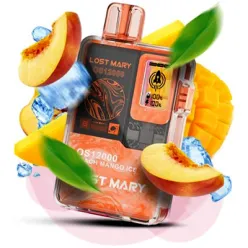 Одноразовый под Lost Mary - OS12000 (Peach Mango Ice) ⟳⚡650mAh 50mg