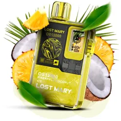 Одноразовый под Lost Mary - OS12000 (Pineapple Coconut Ice) ⟳⚡650mAh 50mg