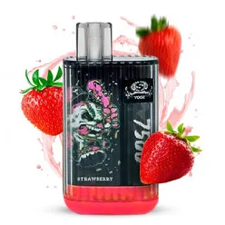 Одноразка YooZ - 7500 (Strawberry) ⟳⚡650mAh 50mg