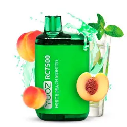 Одноразовый под YooZ - 7500 (White peach Mojito) ⟳⚡650mAh 50mg