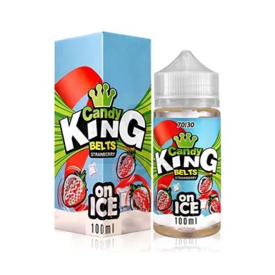 Жидкость для электронных сигарет Candy King - ON ICE - Strawberry Belts 3 mg 100 ml  - фото 1