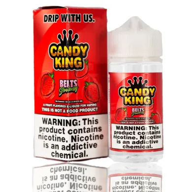 Рідина для електронних цигарок Candy King - Strawberry Belts 3 mg 100 ml - фото 1