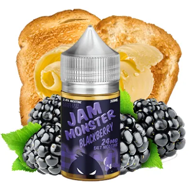 Жидкость для электронных сигарет на основе солевого никотина Jam Monster - Blackberry Salt 30ml 48mg - фото 1