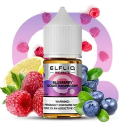 Рідина ELFLIQ Nic Salts - Blueberry Sour Raspberry 30ml 50mg