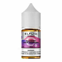 Рідина ELFLIQ Nic Salts - Blueberry Sour Raspberry 30ml 50mg