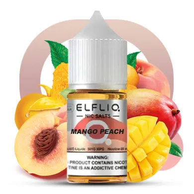 Жидкость ELFLIQ Nic Salts - Mango Peach 30ml 50mg - фото 1