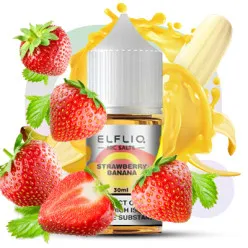 Рідина ELFLIQ Nic Salts - Strawberry Banana 30ml 50mg