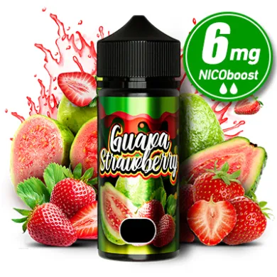 Рідина Flamingo - Guava Strawberry 100ml 0mg + нікобустер 6mg - фото 1
