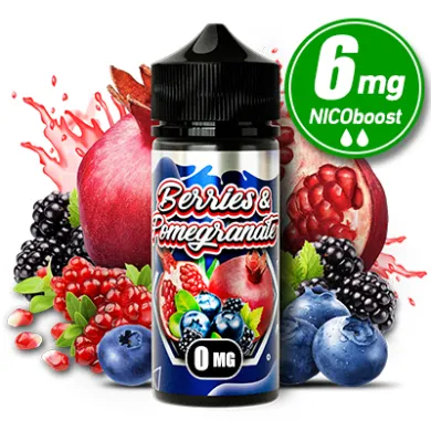 Жидкость Marvellous - Berries Pomegranate 100ml 0mg + никобустер 6mg - фото 1