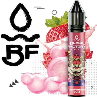 Жидкость Black Factory - Strawberry Gum 30ml 25mg - фото 1