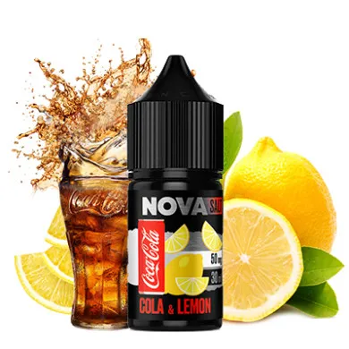 Жижа для вейпа NOVA - Cola Lemon Salt 30ml 65mg - фото 1