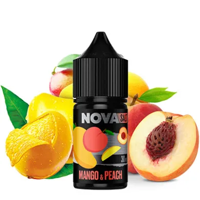 Жижа для вейпа NOVA - Mango Peach Salt 30ml 65mg - фото 1