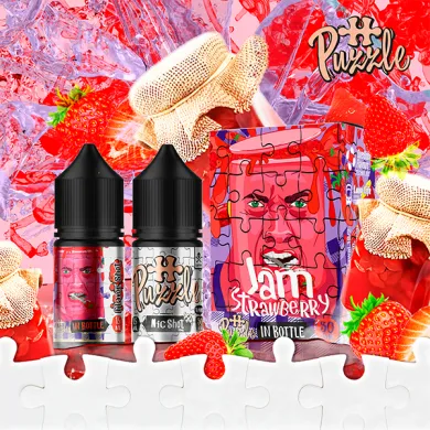 Набор для самозамеса in Bottle - {Puzzle} Strawberry Jam 30ml 50mg - фото 1