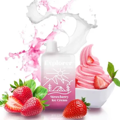 Одноразовая Pod система Explorer - MC5000 = Strawberry Ice Cream = 650mAh 50mg - фото 1