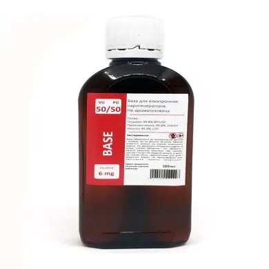 База для приготовления жидкости Traditional PG/VG - 50/50, 6mg, 100мл - фото 1