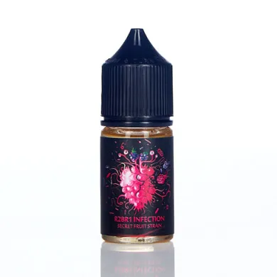 Жидкость для электронных сигарет на основе солевого никотина Black Triangle Salt - Secret Fruit Strain R2BR1 Infection 30 ml 45 mg - фото 1