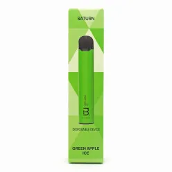 Одноразовая Pod система BMOR - Saturn 1600 = Green Apple Ice = 1000mah 50mg
