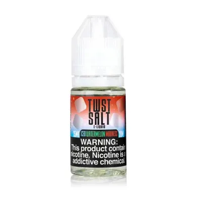 Жидкость для электронных сигарет на солевом никотине Twst Salt - Iced Watermelon Madness 50 mg 30 ml - фото 1