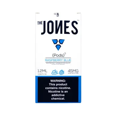 Испаритель одноразовый Jones - Pods Cartridge Raspberry Blue 45 мг 1.2 мл (5 шт) - фото 1