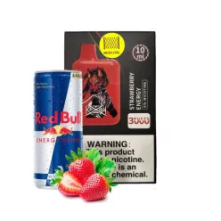 Одноразовая Pod система Katana - 3000 = Strawberry Energy = 650mah 50mg