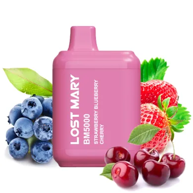 Одноразовая Pod система Lost Mary BM5000 50 мг (Strawberry Blueberry Cherry) - фото 1