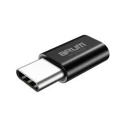 Переходник BRUM - P003 MicroUSB - Type-C (Черный)