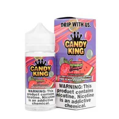 Жидкость для электронной сигареты Candy King - Strawberry Watermelon Bubblegum 3 mg 100 ml - фото 1